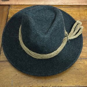 Dark Gray Wool Fedora Hat